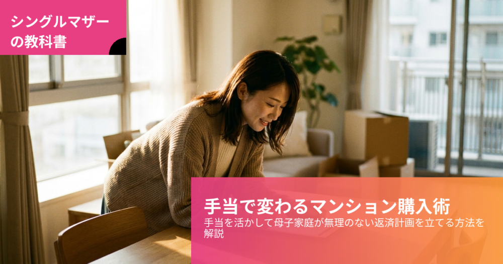 母子家庭 マンション購入 手当の解説イメージ