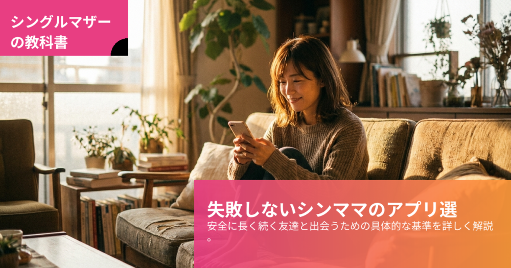 シングルマザー 友達 アプリの解説イメージ