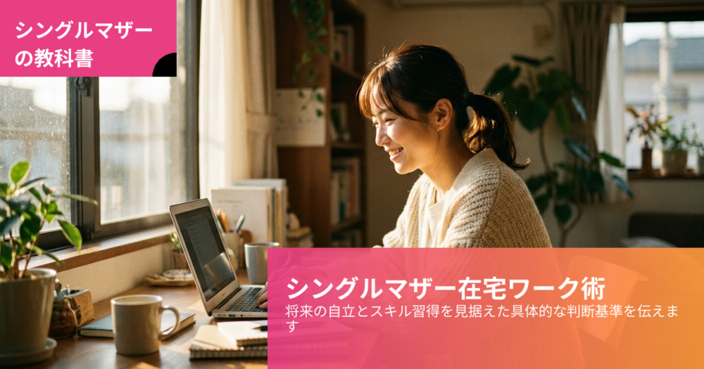 シングルマザー 在宅ワーク おすすめの解説イメージ