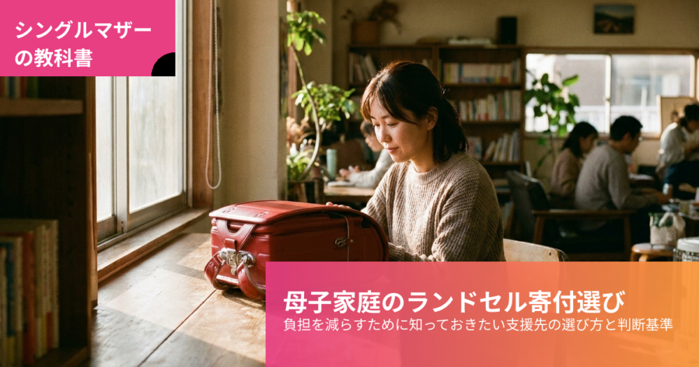 母子家庭 ランドセル 寄付の解説イメージ