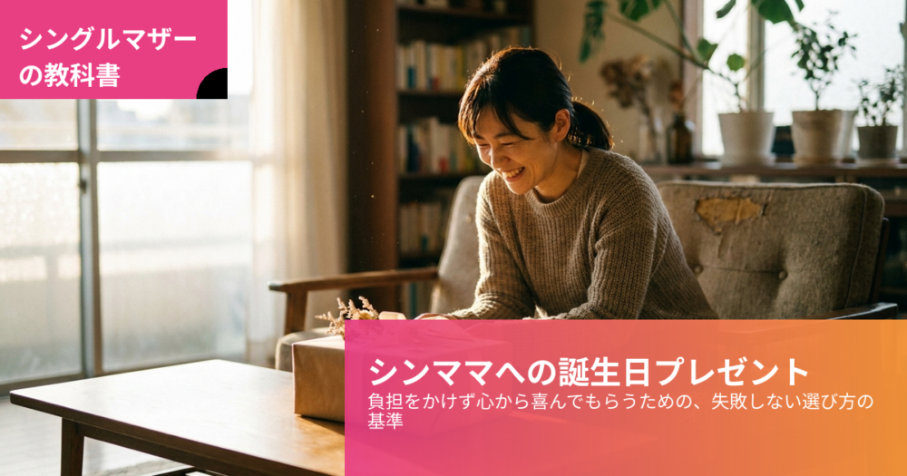 シングルマザー 誕生日プレゼントの解説イメージ