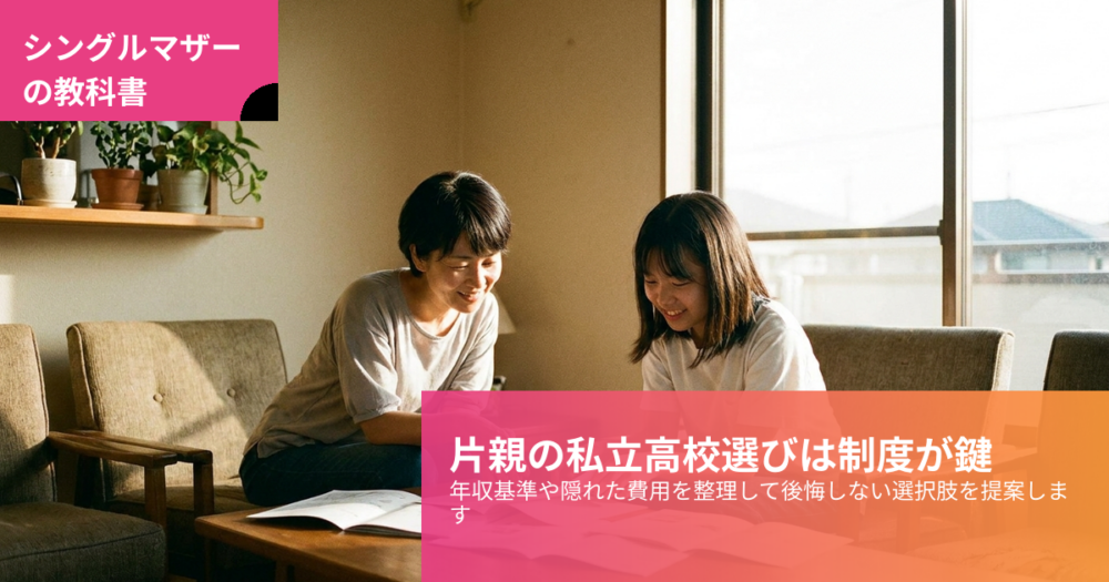 片親 私立高校の解説イメージ