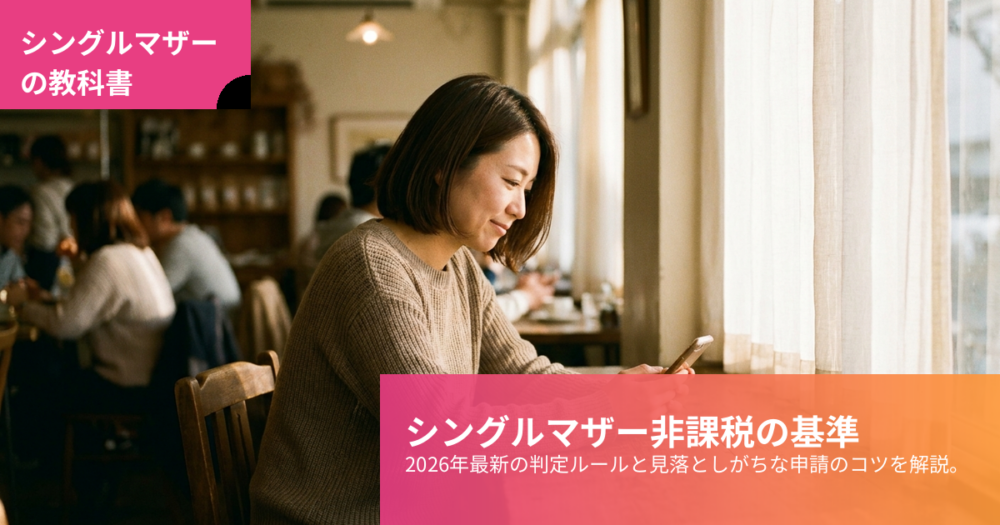 シングルマザー 非課税世帯の解説イメージ