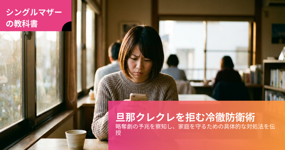 シンママ 旦那クレクレの解説イメージ