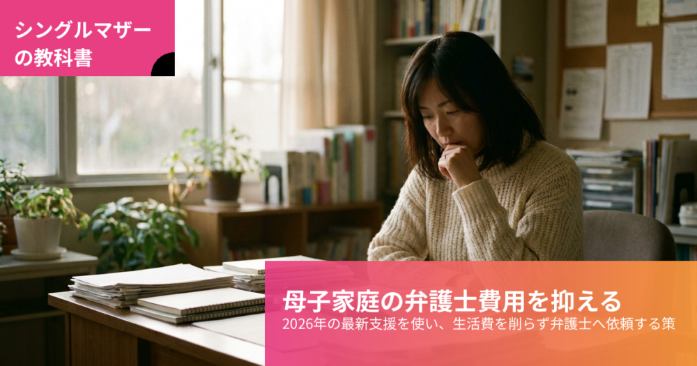 母子家庭 弁護士費用の解説イメージ