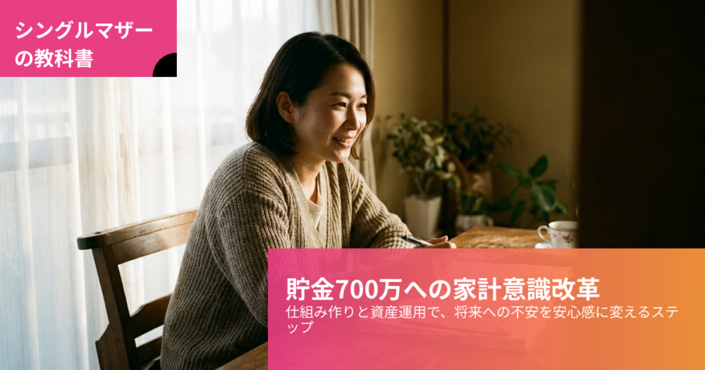 シングルマザー 貯金 700万の解説イメージ