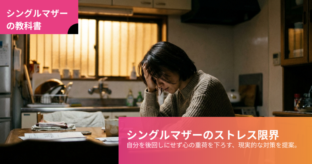 シングルマザー ストレスの解説イメージ