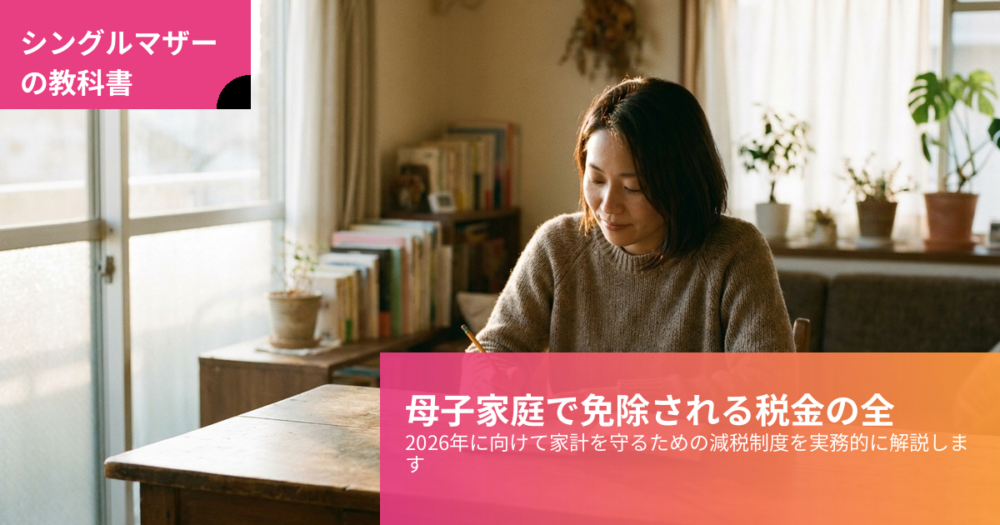 母子家庭 免除される税金の解説イメージ