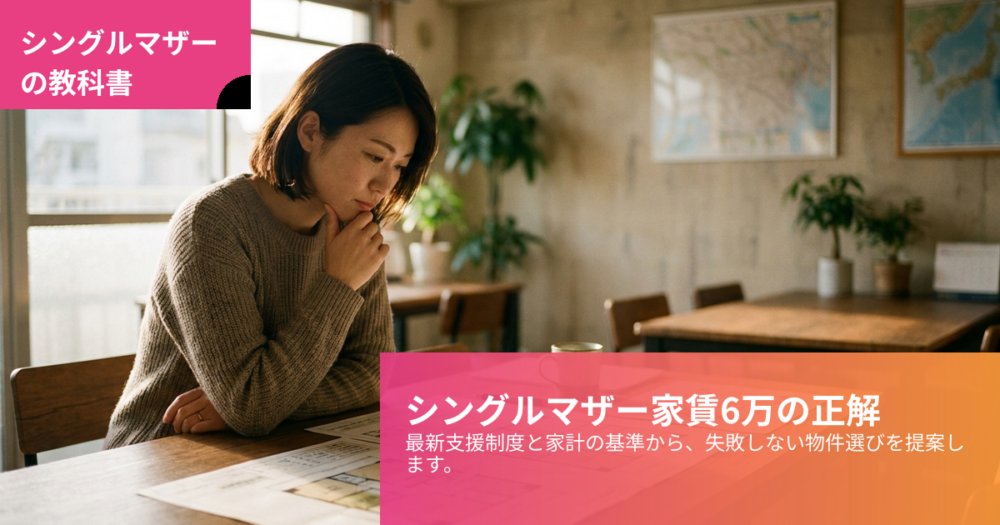 シングルマザー 家賃 6万の解説イメージ