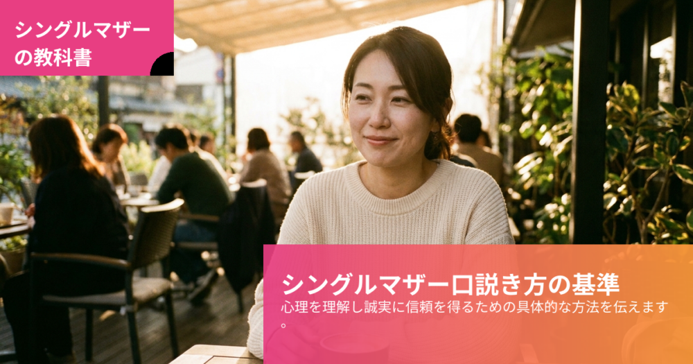 シングルマザー 口説き方の解説イメージ