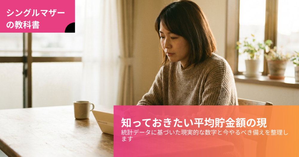 シングルマザー 平均貯金額の解説イメージ
