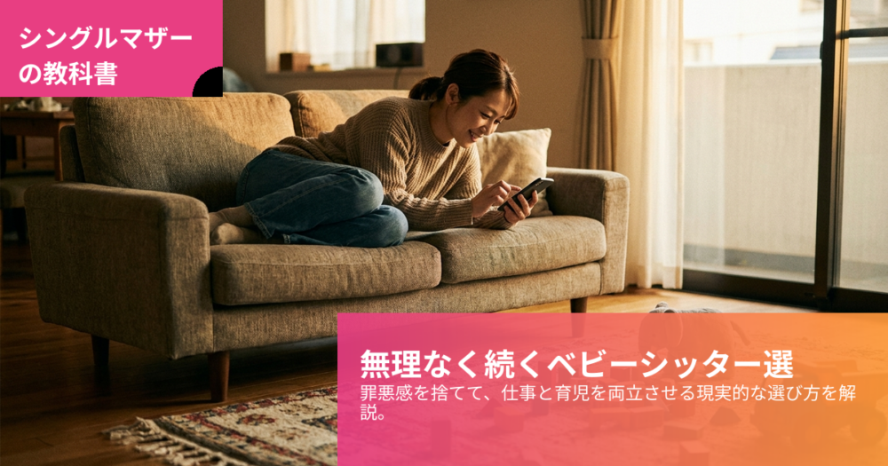 シングルマザー ベビーシッターの解説イメージ