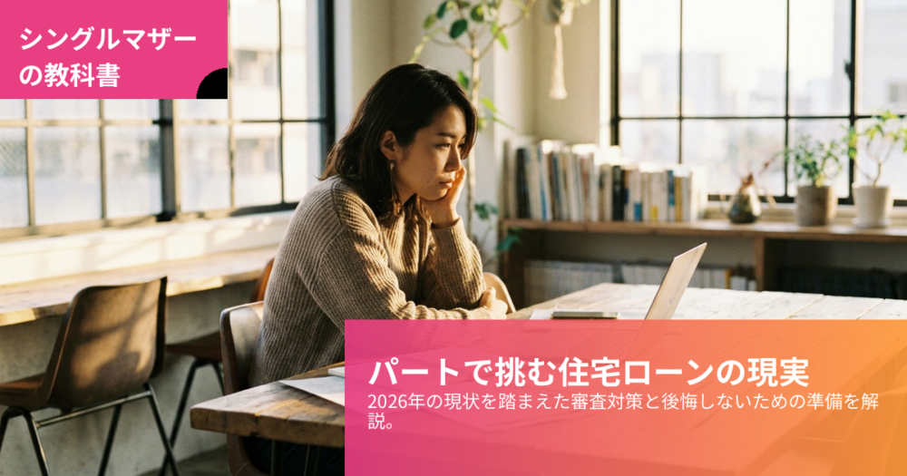 シングルマザー パート 住宅ローンの解説イメージ