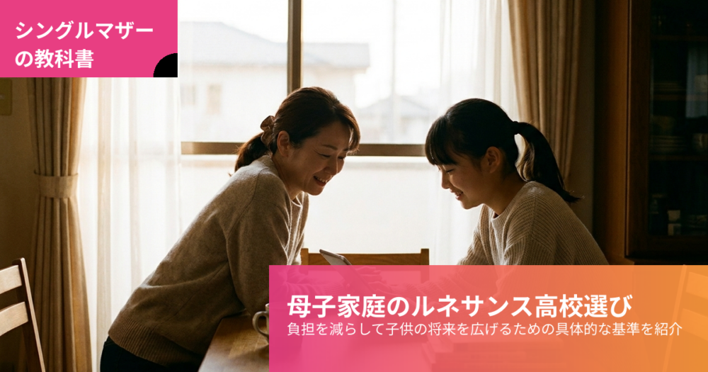 ルネサンス高校 母子家庭の解説イメージ