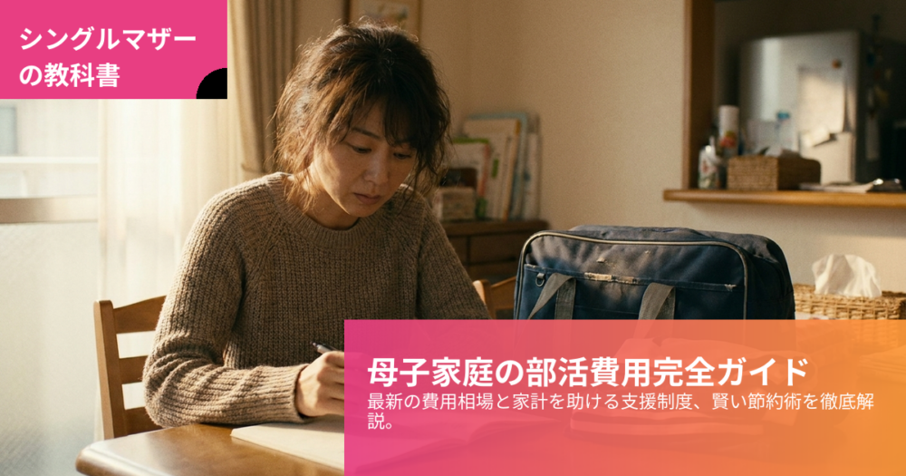 母子家庭 部活 お金の解説イメージ